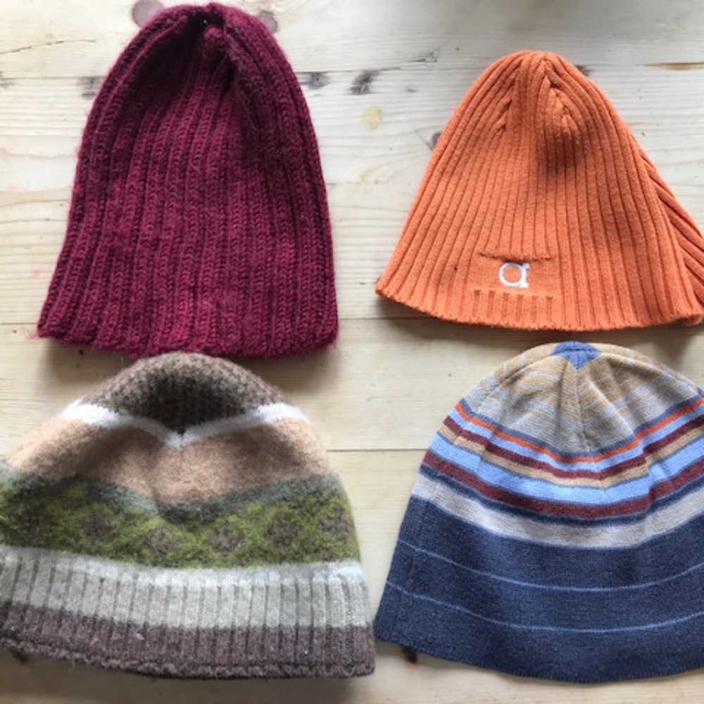 4pcs Kids Beanies, XS